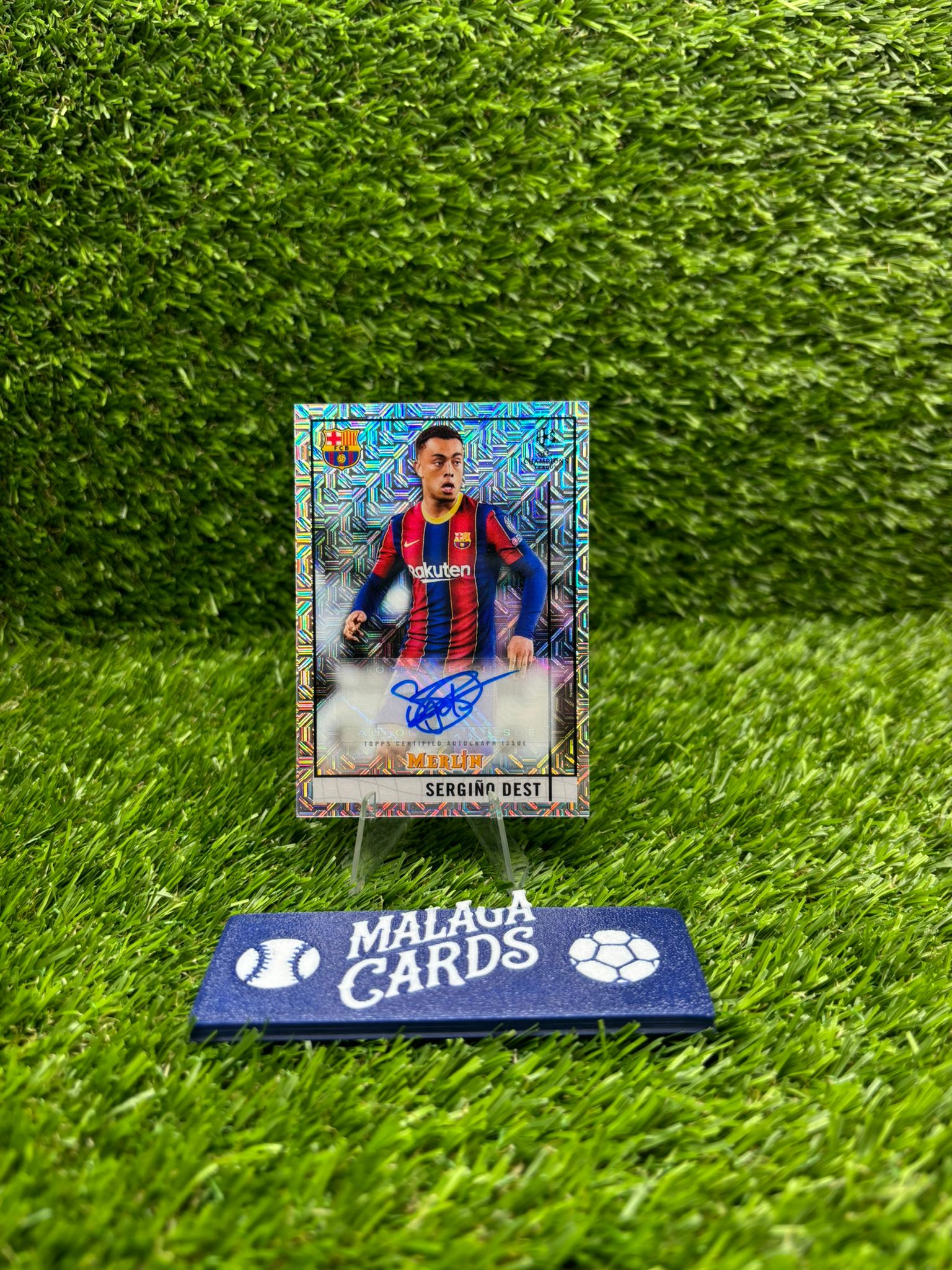 Sergiño Dest - Topps Merlin 2020-21 - Auto /99 - Imagen 3