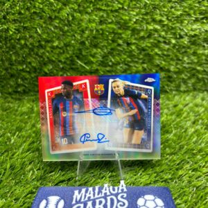Ansu Fati & Fridolina Rolfö - Topps Chrome Team Set FC Barcelona 2022-23 - Dual Autograph