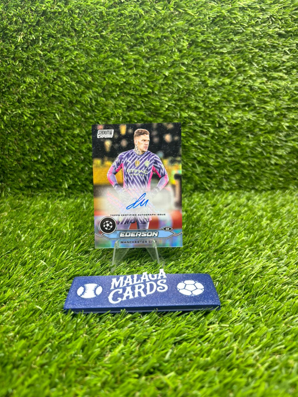 Ederson - Topps Stadium Chrome 2023-24 - Autograph - Imagen 3