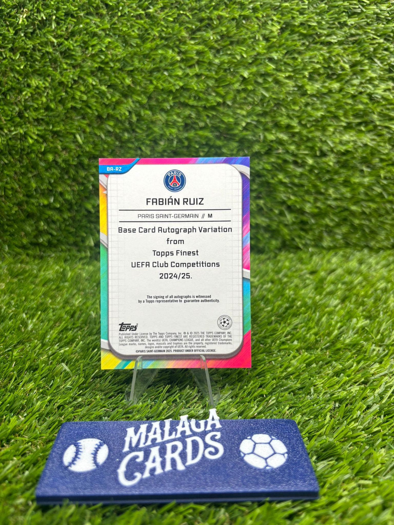 Fabián Ruiz - Topps Finest 2024-25 - Autograph - Imagen 2