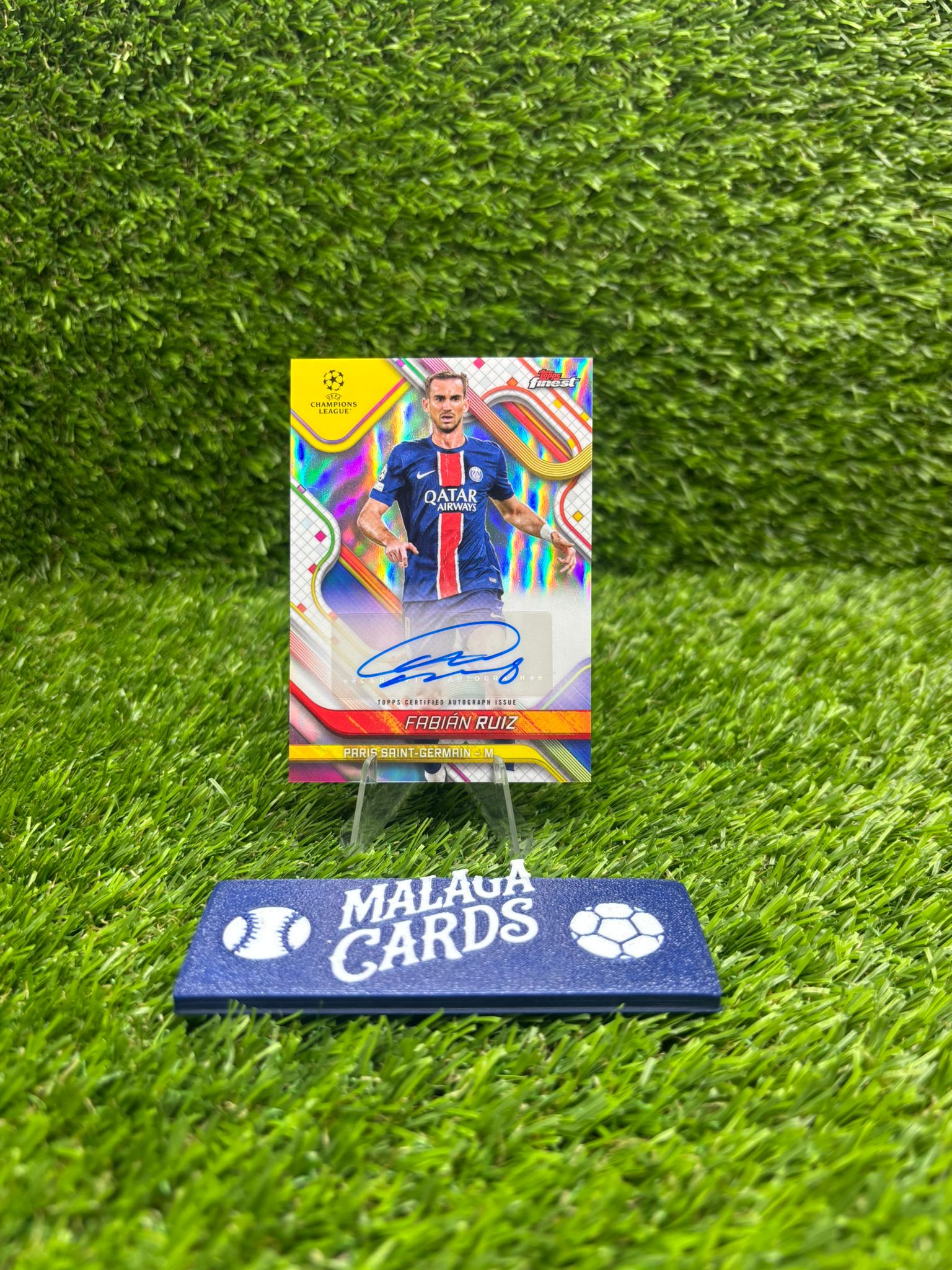 Fabián Ruiz - Topps Finest 2024-25 - Autograph - Imagen 3