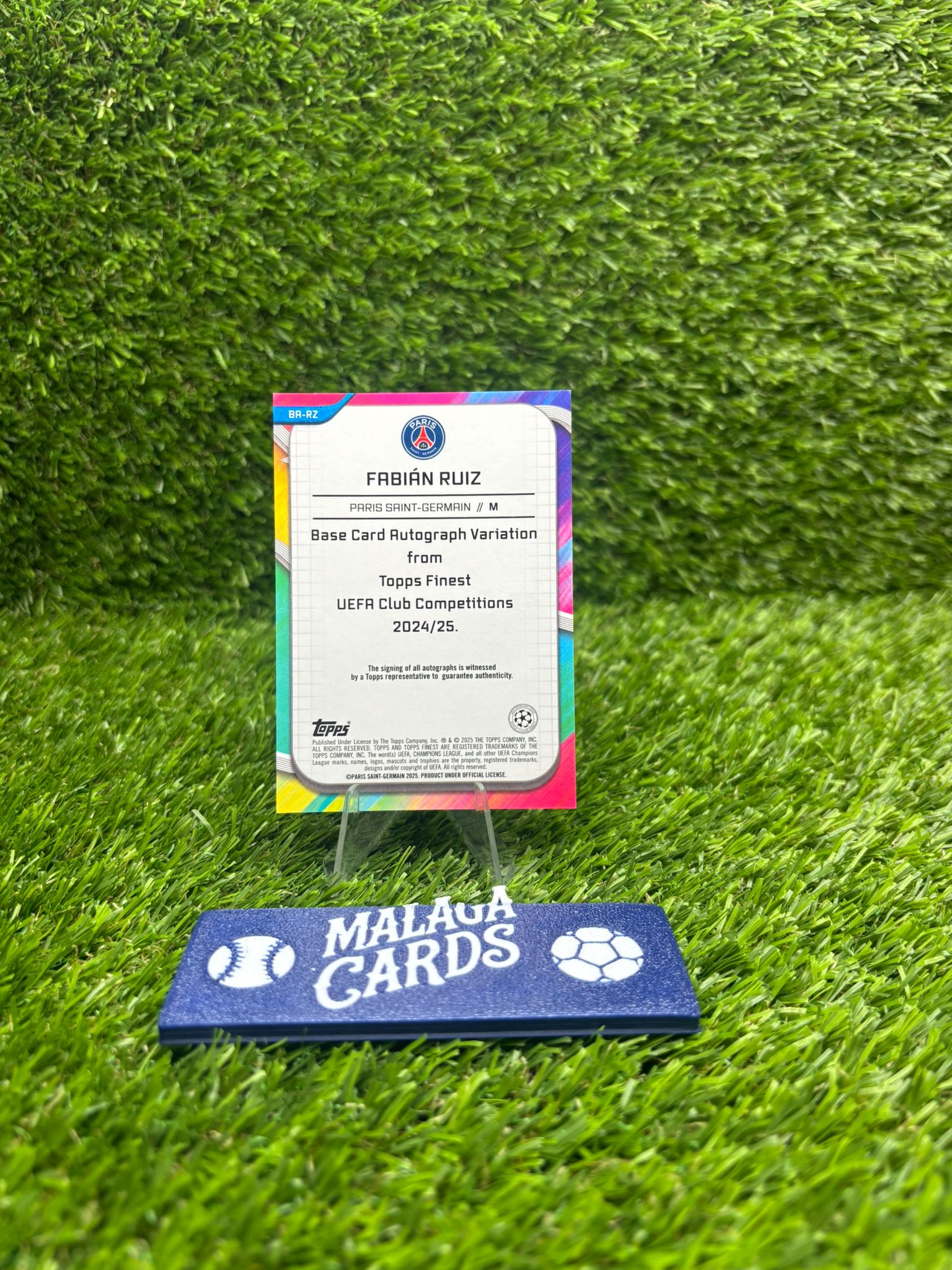 Fabián Ruiz - Topps Finest 2024-25 - Autograph - Imagen 4