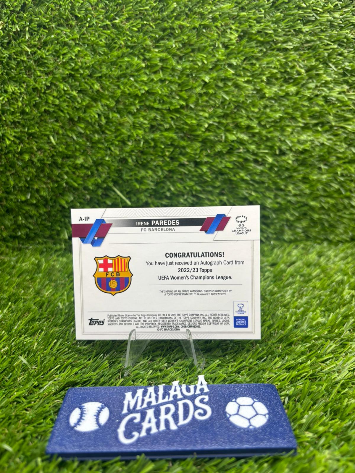 Irene Paredes - Topps Chrome 2022-23 - Autograph /75 - Imagen 2