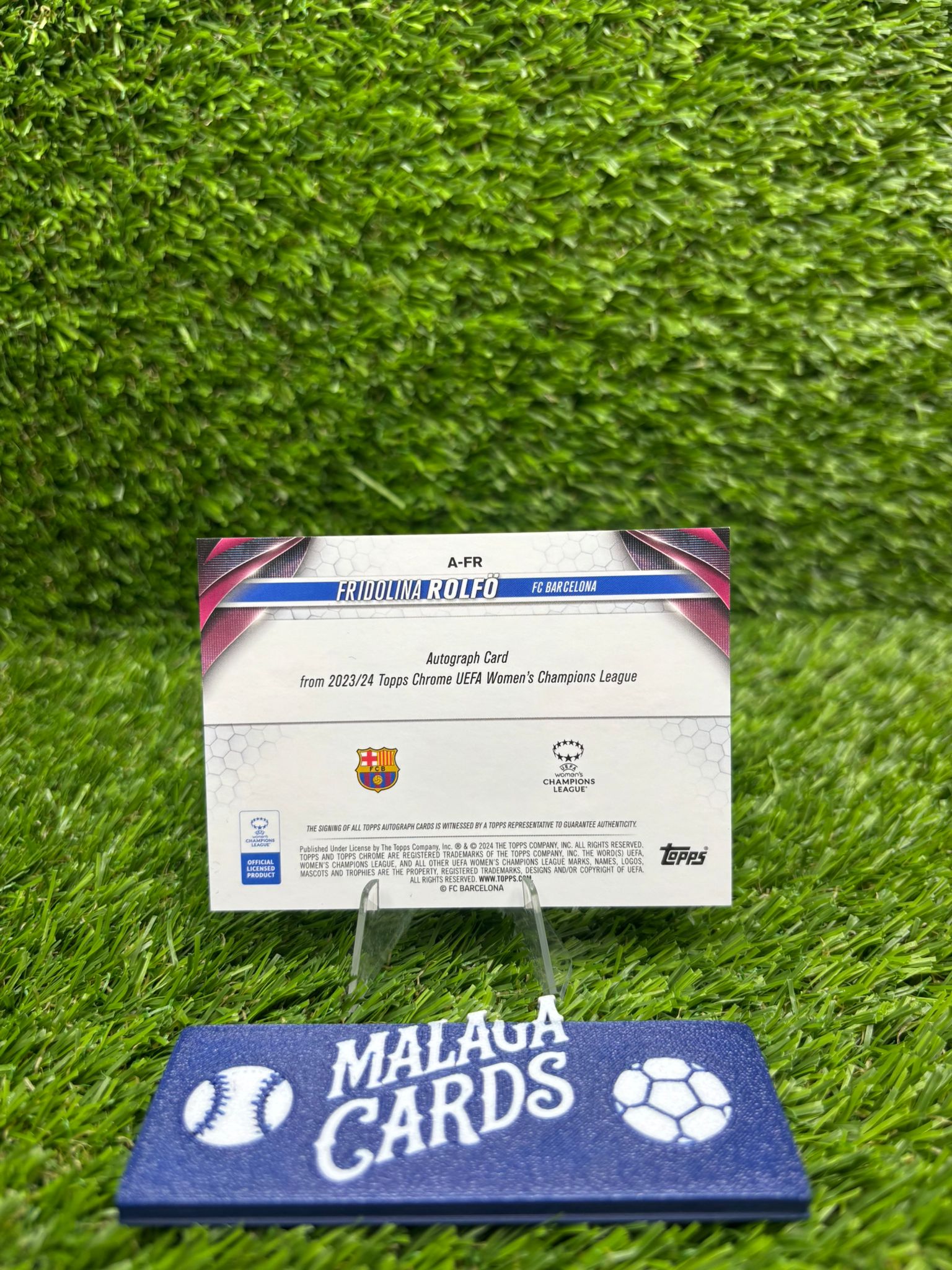 Fridolina Rolfö - Topps Chrome 2023-24 - Autograph /150 - Imagen 2