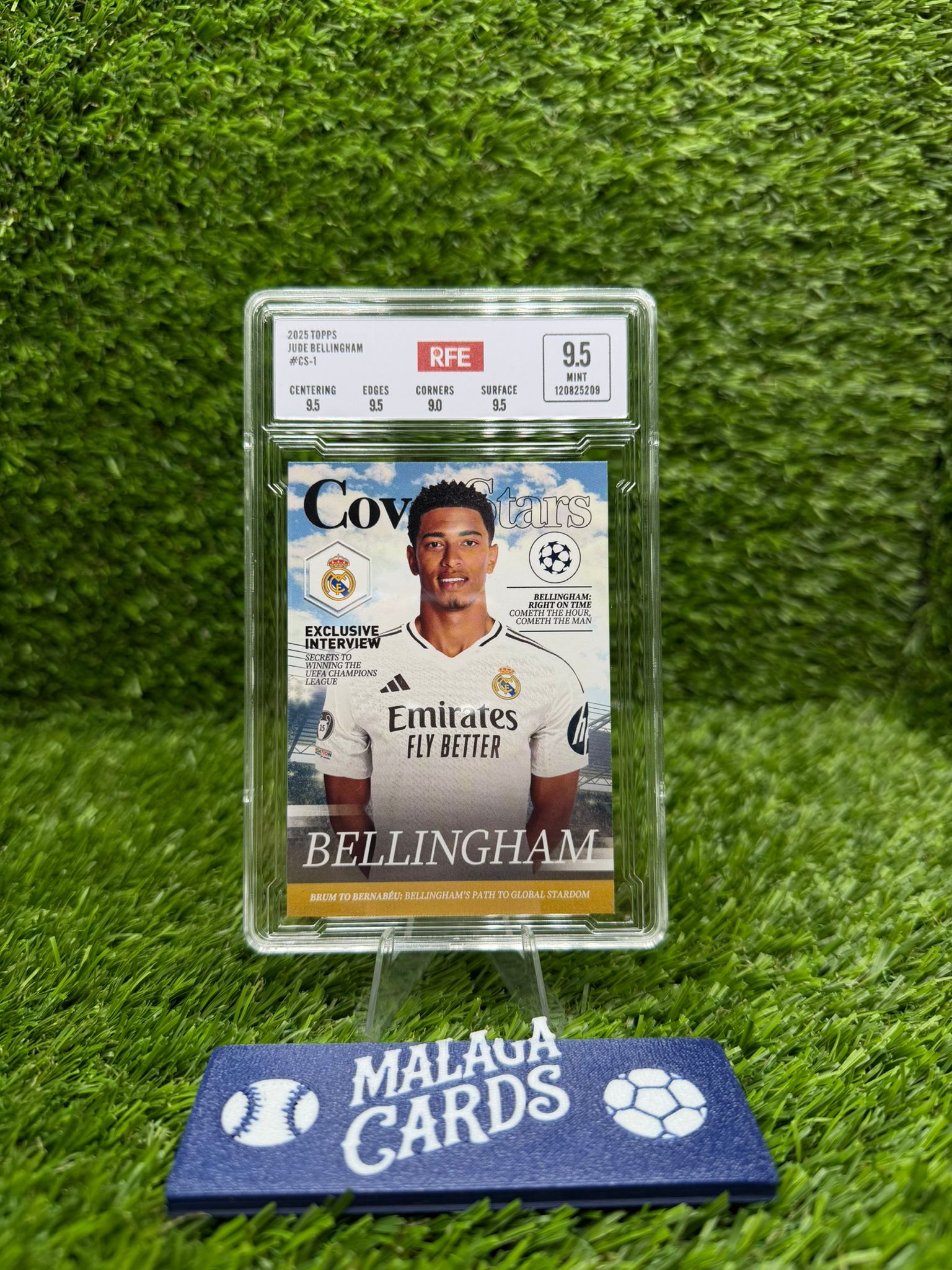 Jude Bellingham - Topps Chrome UCC 24-25 - Gradeado RFE 9.5