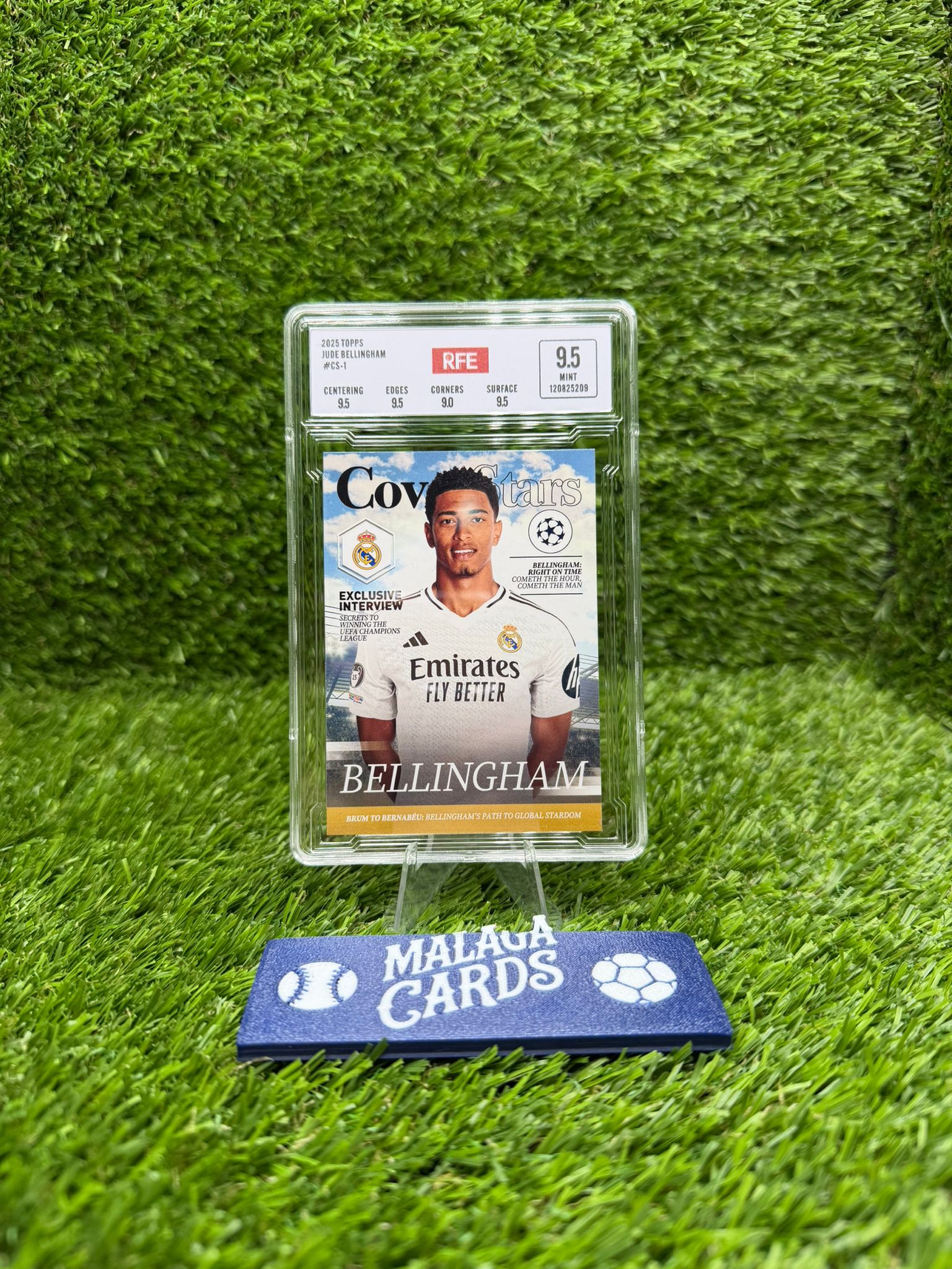 Jude Bellingham - Topps Chrome UCC 24-25 - Gradeado RFE 9.5 - Imagen 3