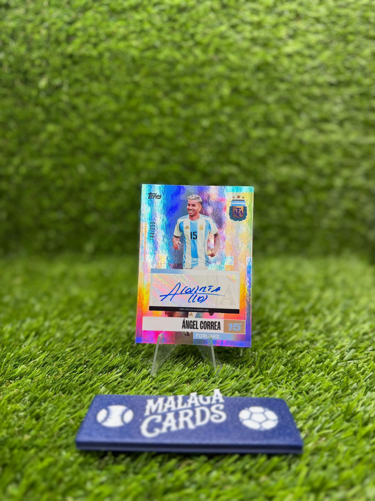 Topps Team Set Argentina 2024 – Ángel Correa Auto /250 - Imagen 3