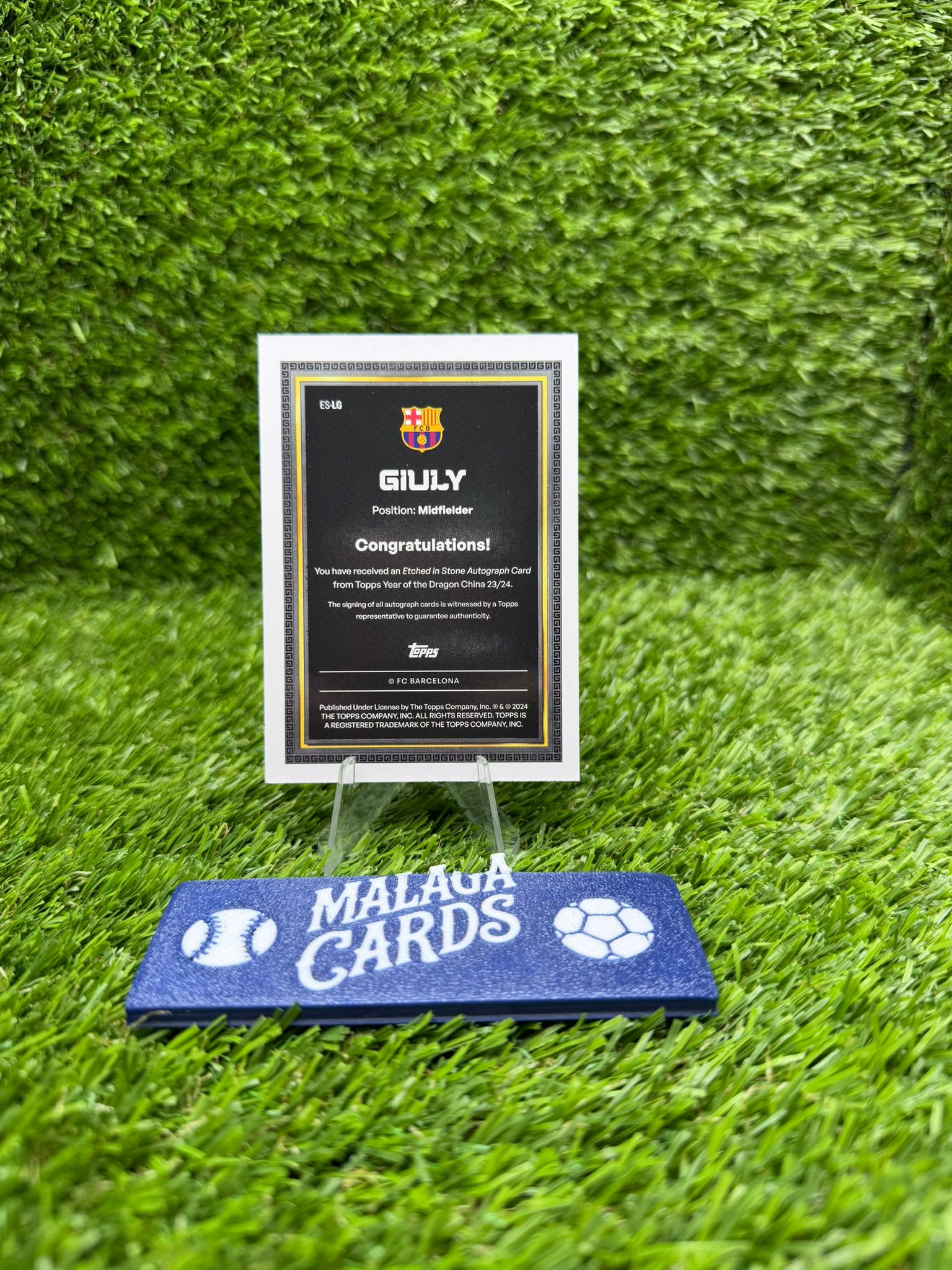 Giuly – Topps Año del Dragón FC Barcelona 23-24 – Autógrafo - Imagen 4