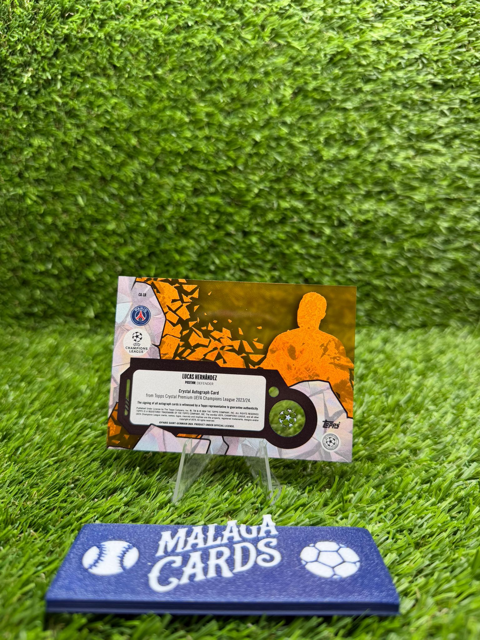 Topps Crystal 23-24 – Lucas Hernández Auto /25 PSG - Imagen 2