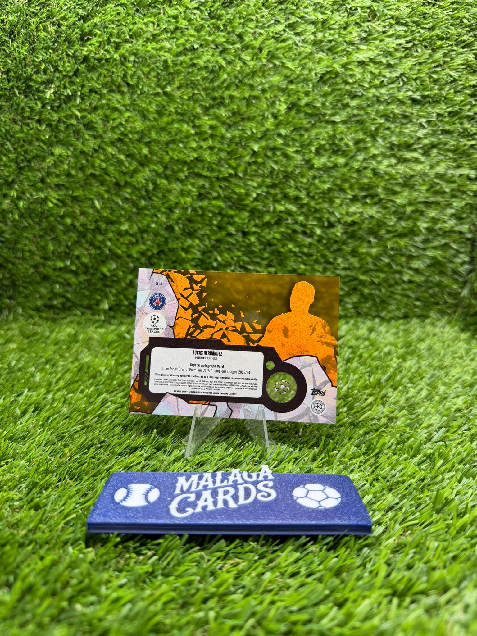 Topps Crystal 23-24 – Lucas Hernández Auto /25 PSG - Imagen 4